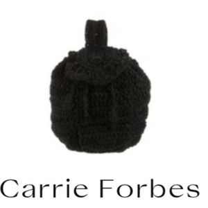 Carrie Forbes Knitted Crochet Backpack Bag Handbag Purse